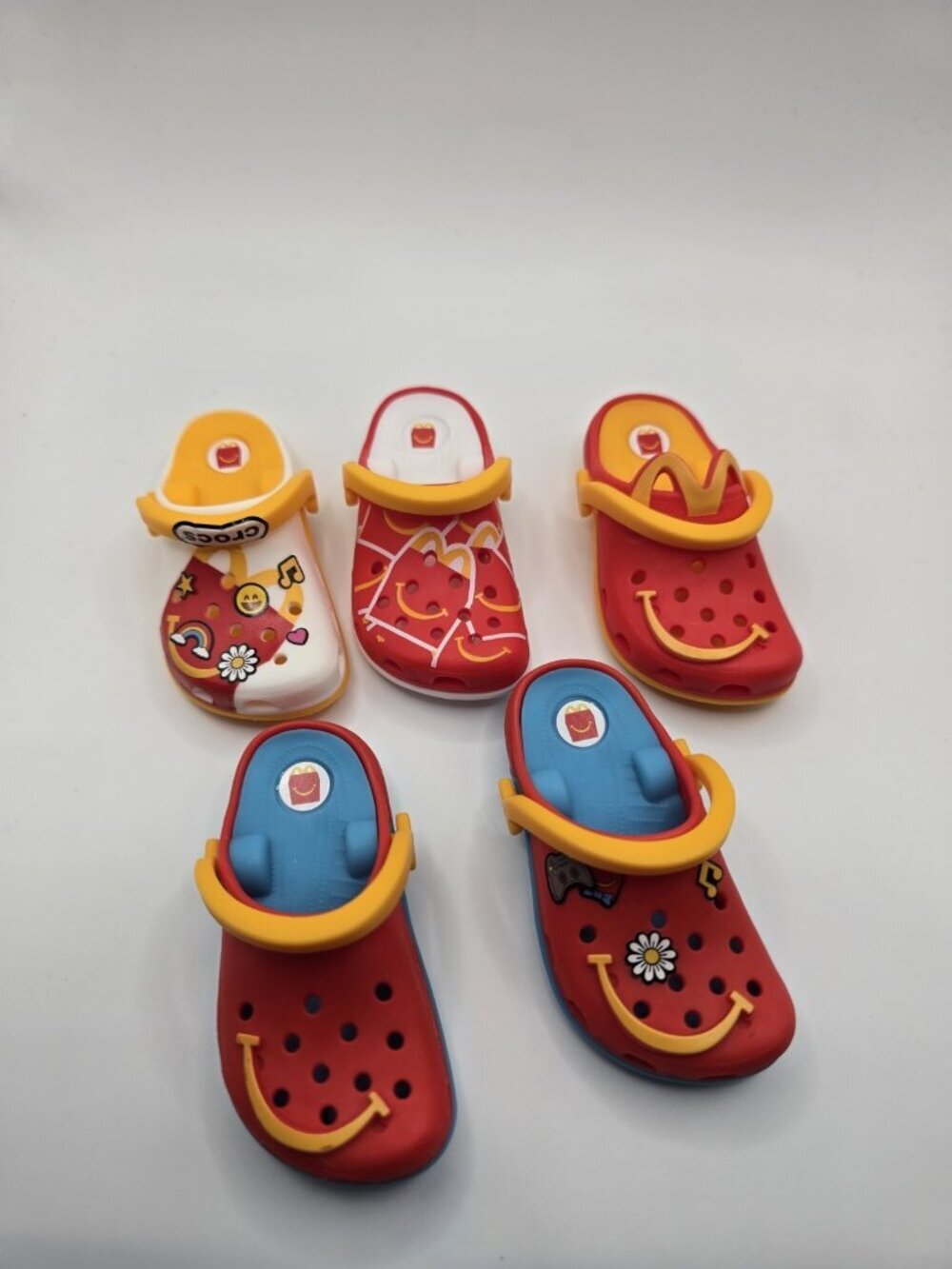 McDonald’s Happy Meal Mini Crocs Toy Lot of 5 Shoes Accessories Keychains
